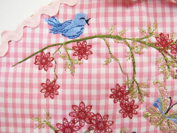 Earth Dance, machine embroidery designs, butterfly, butterflies, flowers, artistic, pretty, love hearts, blue bird, wall hanging, bag, mug rug, place mat, pretty, girly