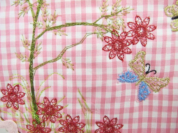 Earth Dance, machine embroidery designs, butterfly, butterflies, flowers, artistic, pretty, love hearts, blue bird, wall hanging, bag, mug rug, place mat, pretty, girly