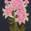 Edgy style, machine embroidery designs, handbag, bag, floral, flowers, leaves, plants, blue bird, trees, branches, peacock, decorative, artistic, cushion, pillow, t-shirt, clothing, top, blouse, book cover, wall hanging