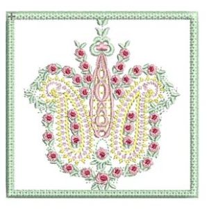 Fantasia, machine embroidery designs, floral, artistic, decorative, Tiny Treasures, quilt, roses, lovely