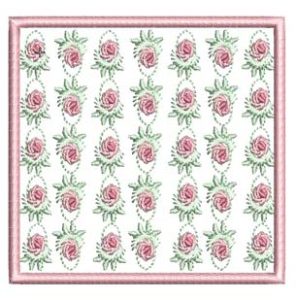 Fantasia, machine embroidery designs, floral, artistic, decorative, Tiny Treasures, quilt, roses, lovely