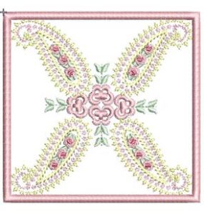 Fantasia, machine embroidery designs, floral, artistic, decorative, Tiny Treasures, quilt, roses, lovely