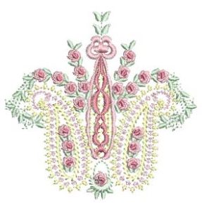 Fantasia, machine embroidery designs, floral, artistic, decorative, Tiny Treasures, quilt, roses, lovely