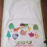 Farm Yard, machine embroidery designs, baby blanket, farm house, field, chicken, cow, fence, horse, dog, dachshund, flower, owl, pig, rooster, sheep, tree, childrens, quilt, cartoon, applique, stitch