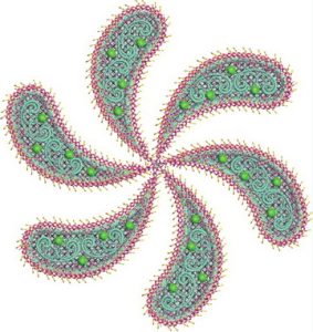 Feast of Colour, machine embroidery designs, artistic, patterns, creative, decorative, moroccan, middle east, floral, flowers, stars, leaves, funky patterns, foot stool, purse, bag, handbag, cushion, clothing, top, shirt, t-shirt, placemat, home decor, wall hanging, colourful, swirls, creative