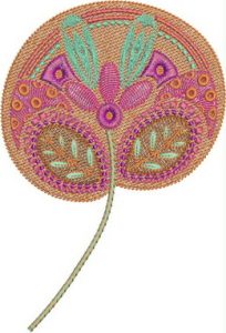 Feast of Colour, machine embroidery designs, artistic, patterns, creative, decorative, moroccan, middle east, floral, flowers, stars, leaves, funky patterns, foot stool, purse, bag, handbag, cushion, clothing, top, shirt, t-shirt, placemat, home decor, wall hanging, colourful, swirls, creative