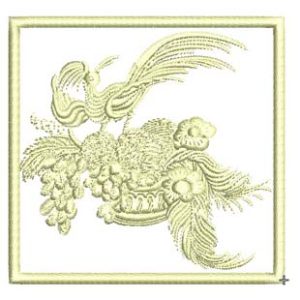 Felice, machine embroidery designs, bird, peacock, floral, Tiny treasures, quilt, blanket