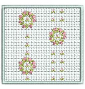 Fiona, machine embroidery designs, flowers, floral, love heart, wreath, Tiny Treasures, quilt, decorative