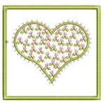 Fiona, machine embroidery designs, flowers, floral, love heart, wreath, Tiny Treasures, quilt, decorative