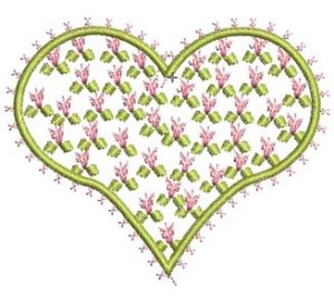 Fiona, machine embroidery designs, flowers, floral, love heart, wreath, Tiny Treasures, quilt, decorative