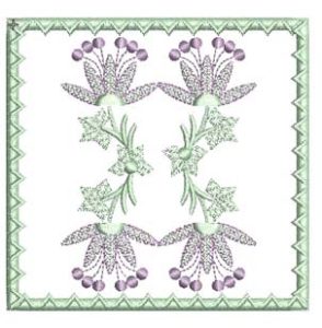 Floss, machine embroidery designs, floral, flowers, leaves, decorative, Tiny Treasures, quilt, blanket