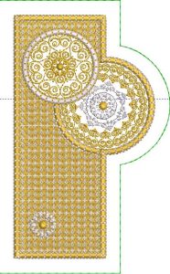 Grand Entrance, machine embroidery designs, necklace, jewellery, artistic, decorative, peacock, bird, patterns