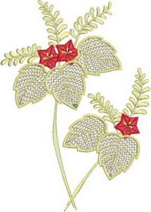 Hana, machine embroidery designs, lilly, flower, floral, leaves, bouquet, decorative, artistic, wall hanging, homewares, cushion, pillow, clothing, t-shirt, top, blouse, table runner, beatuiful