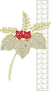 Hana, machine embroidery designs, lilly, flower, floral, leaves, bouquet, decorative, artistic, wall hanging, homewares, cushion, pillow, clothing, t-shirt, top, blouse, table runner, beatuiful