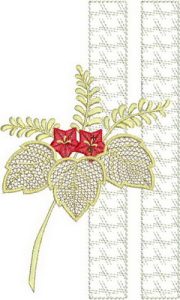 Hana, machine embroidery designs, lilly, flower, floral, leaves, bouquet, decorative, artistic, wall hanging, homewares, cushion, pillow, clothing, t-shirt, top, blouse, table runner, beatuiful