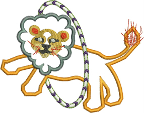 Hey Day Circus, machine embroidery designs, circus tent, flags, clown, juggling, balloons, elephant, giraffe, lion, hoop, daschund, dogs, seal, sleep my darling, teddy, unicycle, tiger wall hanging, blanket, children, fun