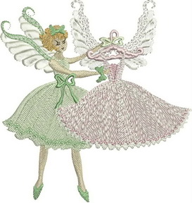 I Made This, Fairy, machine embroidery designs, wings, dress