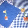 Iris, Machine Embroidery Designs, Floral, Flower, Pot Plant, clothing, t-shirt, blouse, oven mits, homewares