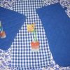 Iris, Machine Embroidery Designs, Floral, Flower, Pot Plant, clothing, t-shirt, blouse, oven mits, homewares