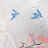 Kyoto Garden, machine embroidery designs, floral, flowers, branches, blossoms, birds, hankerchief, cushion, coat hanger, dust cover, blouse, clothing, delicate, pretty