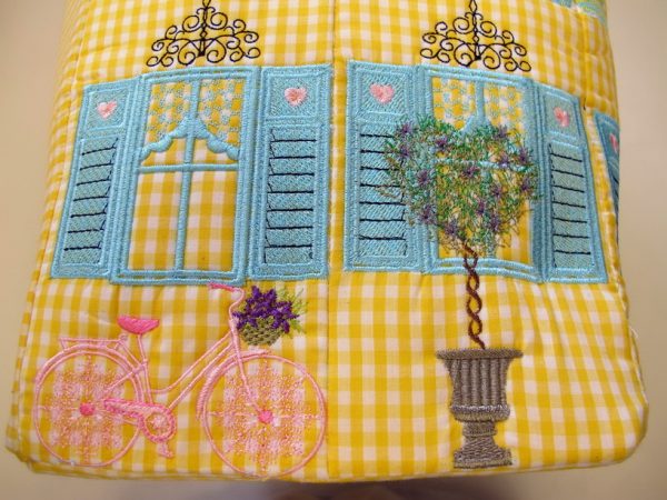 Let's Sew, machine embroidery designs, sewing machine cover, toy box, container, bag, cat, bench, house, curtains, topairy pot, floral, flowers, front door, decorative, street lamp, bird, apple tree, orange tree, fence, gate, tulips, window shutters, bike, bicycle, sewing machine, today i shall create, water fountain, child swinging, today i shall play, tree, patterns, decorative, artistic