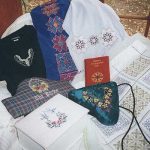 Arabian, machine embroidery designs, dove, bird, floral, flowers, jewels, artistic, cushion, tissue holder, name plaque, book cover, bag, table runner, clothing, t-shirt