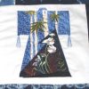 Blossoms of the Orient, machine embroidery designs, geisha, japanese, kimono, cushion, birds, blossom trees, asian, japanese, wall hanging, purse, bag, quilt, bridge, egret, bamboo, fan, phoenix, plumb tree