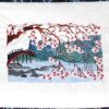 Blossoms of the Orient, machine embroidery designs, geisha, japanese, kimono, cushion, birds, blossom trees, asian, japanese, wall hanging, purse, bag, quilt, bridge, egret, bamboo, fan, phoenix, plumb tree