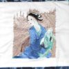 Blossoms of the Orient, machine embroidery designs, geisha, japanese, kimono, cushion, birds, blossom trees, asian, japanese, wall hanging, purse, bag, quilt, bridge, egret, bamboo, fan, phoenix, plumb tree