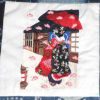 Blossoms of the Orient, machine embroidery designs, geisha, japanese, kimono, cushion, birds, blossom trees, asian, japanese, wall hanging, purse, bag, quilt, bridge, egret, bamboo, fan, phoenix, plumb tree