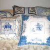 Blue Willow, machine embroidery designs, cushion, pillow, asian inspired, oriental, artistic, chinese, warrior, bonsai