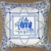 Blue Willow, machine embroidery designs, cushion, pillow, asian inspired, oriental, artistic, chinese, warrior, bonsai