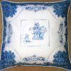 Blue Willow, machine embroidery designs, cushion, pillow, asian inspired, oriental, artistic, chinese, warrior, bonsai