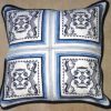 Blue Willow, machine embroidery designs, cushion, pillow, asian inspired, oriental, artistic, chinese, warrior, bonsai