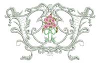 Bright and Beautiful, machine embroidery designs, cushion, homewares, bag, doll, clothing, purse, tote, tea towel, bird cage, vine, birds, bow, floral, tree, artistic, roses, rose bush, violets