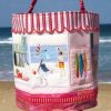 Endless Summer, machine embroidery designs, ladies, beach, sea, surf, surf boards, sail boat, restaurant, beach houses, sand, sand toys, kite, birds, palm tree, scooter, ice cream, umbrella, beach chair, vintage car, bag, handbag