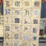 Illuminations, alpabet, machine embroidery designs, decorative, artistic, regency, wall hanging, quilt, blanket. motif