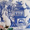 Modern Classic, machine embroidery designs, oriental, bridge, birds, trees, temple, artistic, decorative, patterns, love heart, bamboo, cushion, pillow, hand bag, clothing, top, shirt, pullover, place mat, homewares