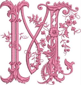 Monograms, machine embroidery designs, alphabet, floral, flowers, decorative, artistic, wall hanging, pillow, bag, handbag, clothing, blouse, top, delicate, a, b, c, d, e, f, g, h, i, j, k, l, m, n, o, p, q, r, s, t, u, v, w, x, y, z