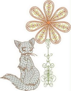 Moroccan Summer, Machine Embroidery Designs, patterns, decorative, artistic, cat, floral, flowers, patchwork, middle eastern, clothing, shirt, top, blouse, wall hanging, cushion, pillow, jumper, pullover