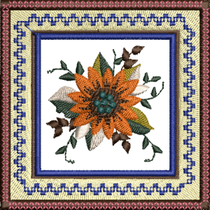 Sunflowers, machine embroidery designs, floral, flowers, bag, leaves, decorative, artistic, bag, handbag