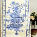 Delft, machine embroidery designs, quilting, wall hanging, floral, flowers, bouqet, flower pot, plant, butterfly, wall hanging, stunning, beautiful, artistic, decorative, leaves, gorgeous, pretty. pattern, patchwork