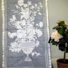 Delft, machine embroidery designs, quilting, wall hanging, floral, flowers, bouqet, flower pot, plant, butterfly, wall hanging, stunning, beautiful, artistic, decorative, leaves, gorgeous, pretty. pattern, patchwork