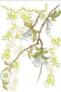 Summer Blooms, Machine Embroidery Designs, flowers, floral, branches, leaves, lake, river, water, pond, reeds, birds, peacock, artistic, decorative, blossoms, butterfly, rose, wisteria, wall hanging, picture frame, cushion, pillow, jacket, fashion, clothing, bag, handbag, table cloth, tissue box, homewares. home decor