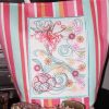 Nisso, machine embroidery designs, artistic, decorative, swirls, butterfly, floral, flowers, rose, handbag, bag, cushion, pillow