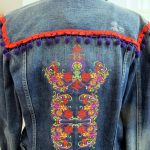 Nordic Delight, machine embroidery designs, floral, flowers, artistic, decorative, patterns, beautiful, colourful, jacket, clothing, bag, clothes cover