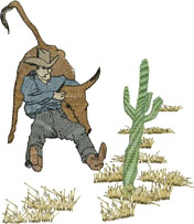 Old West, machine embroidery designs, hose, cowbow, bucking, country and western, cactus, sunset, hotel, pub, country, bull, wrangler, sheriff, saloon, decorative, patterns, bag, clothing, jeans, handbag, pullover, jumper