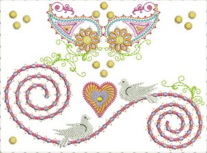 Paisley, machine embroidery designs, foral, flowers, artistic, decorative, patterns, swirls, whimsical, love heart, birds, stars, pretty, beautiful, flower pot, quilt, cushion, pillow, bag, handbag, purse, patchwork