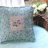 Pansy, machine embroidery designs, flowers, floral, decorative, artistic, cushion, pillow, homewares, beautiful, leaves, vines, decorative, artistic, border