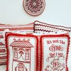 Pillow Talk, machine embroidery designs, house, terrace, window, door, house decorated with pants, roof, vines, flowers, floral, Its not home that I love, it;s the life that is lived here, artistic, decorative, patterns, love heart, wall hanging, picture frame, pillow, cushion